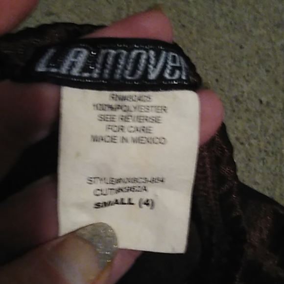 Size 4 silky brown ankle length skirt - Picture 5 of 5